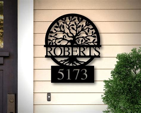 house address signs metal|decorative metal address signs.